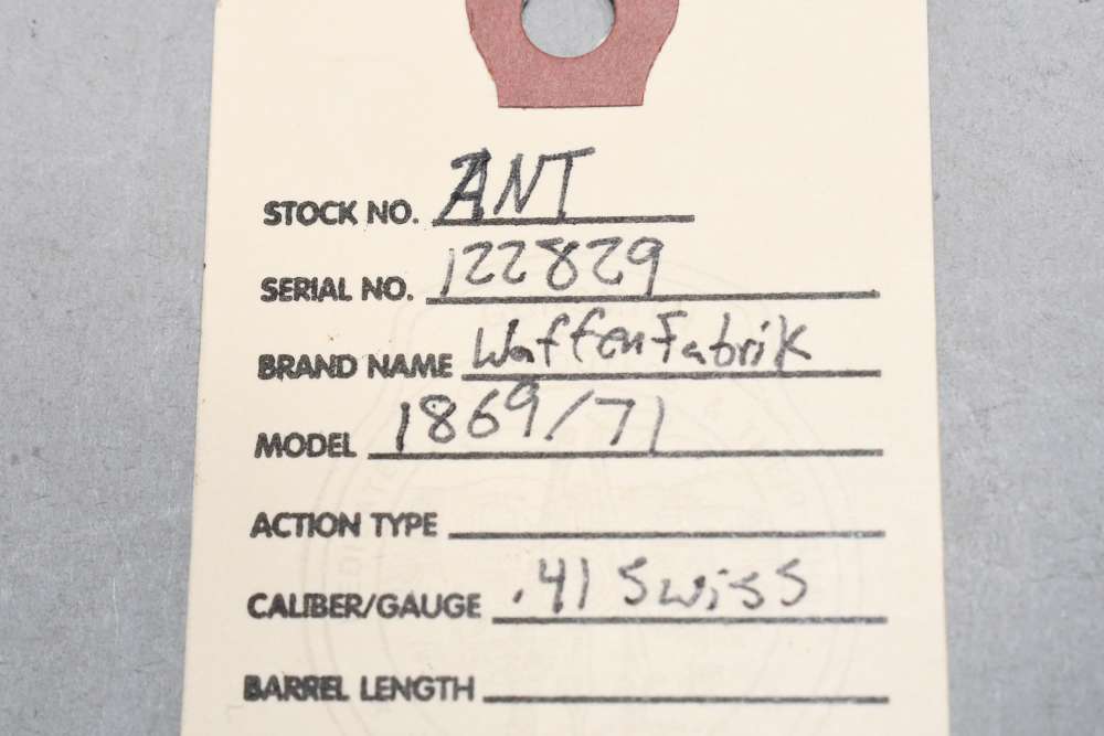 Antique Swiss Bern Model 1869/71 Bolt Action Rifle 10.4 41 Swiss RF Rimfire-img-1