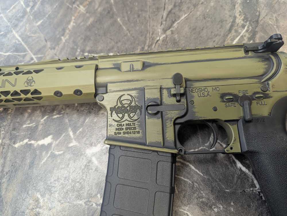 Black Rain Ordinance Spec-15 Ar-15 5.56mm Rifle Bazooka Green-img-12