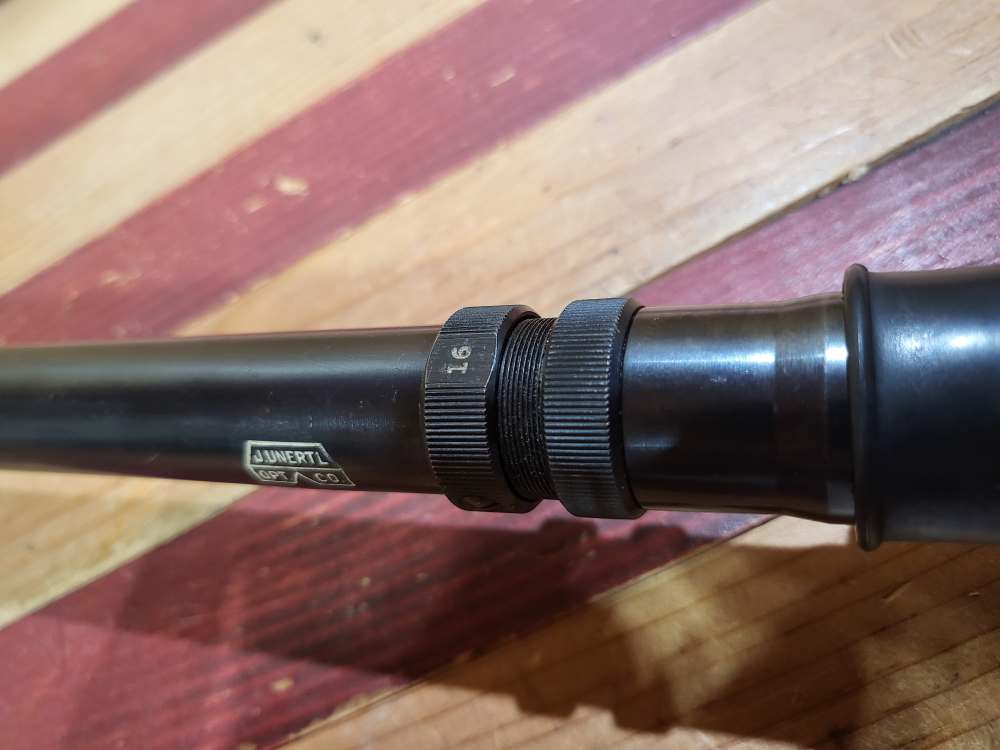 Vintage Unertl 16x Target Scope With Mounts, Caps and Eye Piece-img-12