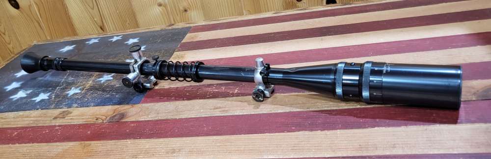 Vintage Unertl 16x Target Scope With Mounts, Caps and Eye Piece-img-0