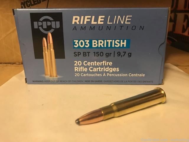 PPU Prvi Partizan 303 British 150gr SP BT 100 Rounds-img-0