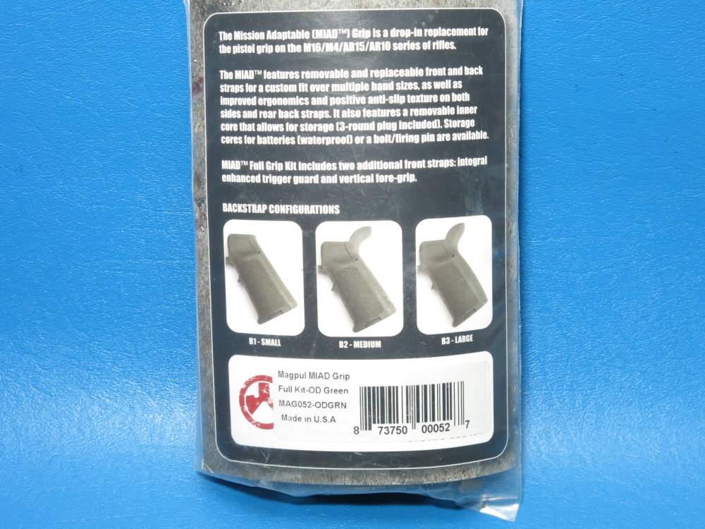 Magpul MIAD Modular Grip Type 1 AR15 M16 M4 Olive Drab Green MAG520-ODG-img-2