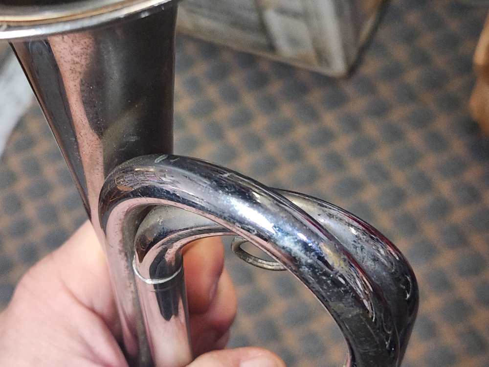 U.S. Regulation Bugle, 17” Silver Ni Finish, Sliding Tuner, Mouthpiece-img-8