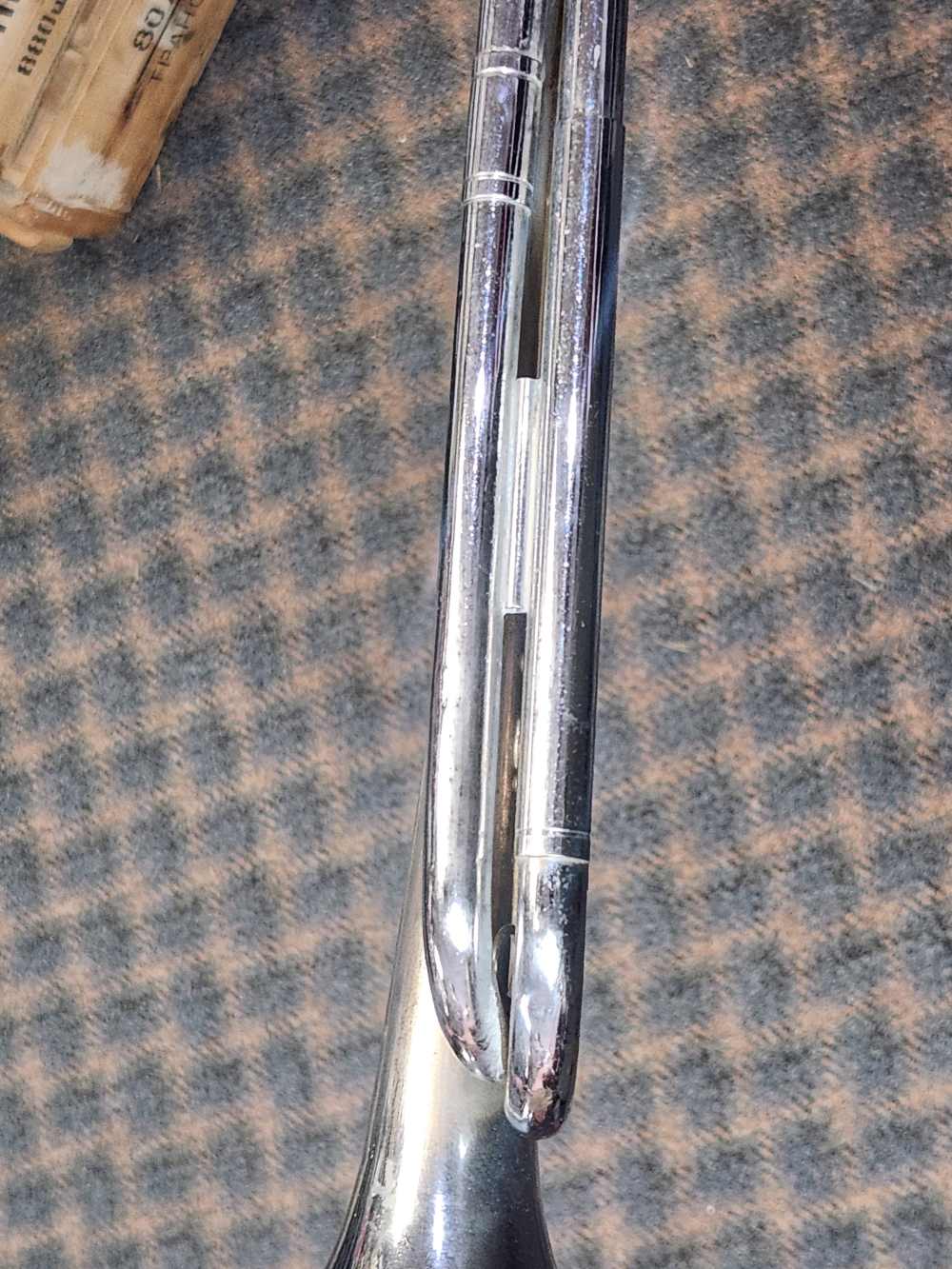 U.S. Regulation Bugle, 17” Silver Ni Finish, Sliding Tuner, Mouthpiece-img-6