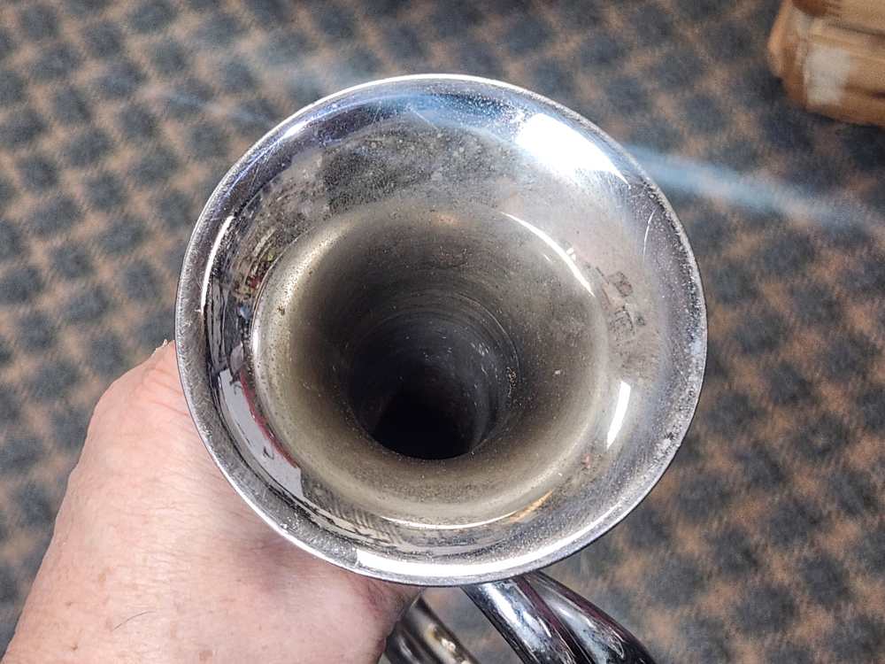 U.S. Regulation Bugle, 17” Silver Ni Finish, Sliding Tuner, Mouthpiece-img-7