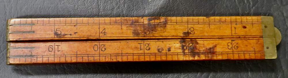 Antique Carpenter’s Folding Rule – No. 58 – Late 19th to Early 20th Century-img-1