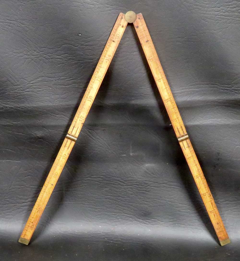 Antique Carpenter’s Folding Rule – No. 58 – Late 19th to Early 20th Century-img-3
