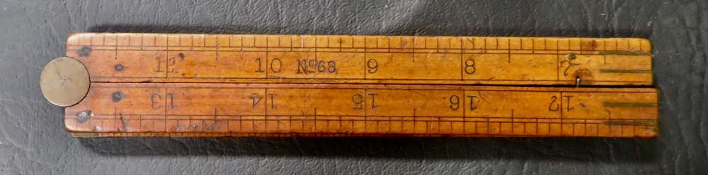 Antique Carpenter’s Folding Rule – No. 58 – Late 19th to Early 20th Century-img-0