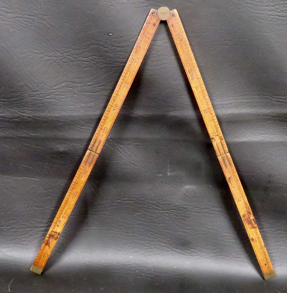 Antique Carpenter’s Folding Rule – No. 58 – Late 19th to Early 20th Century-img-4