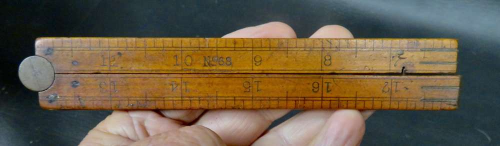 Antique Carpenter’s Folding Rule – No. 58 – Late 19th to Early 20th Century-img-6