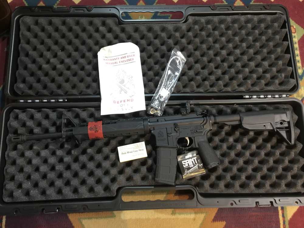 Springfield Armory Saint 223/5.56 BLK 16” w/30 rd. mag & Hard Case LN-img-0