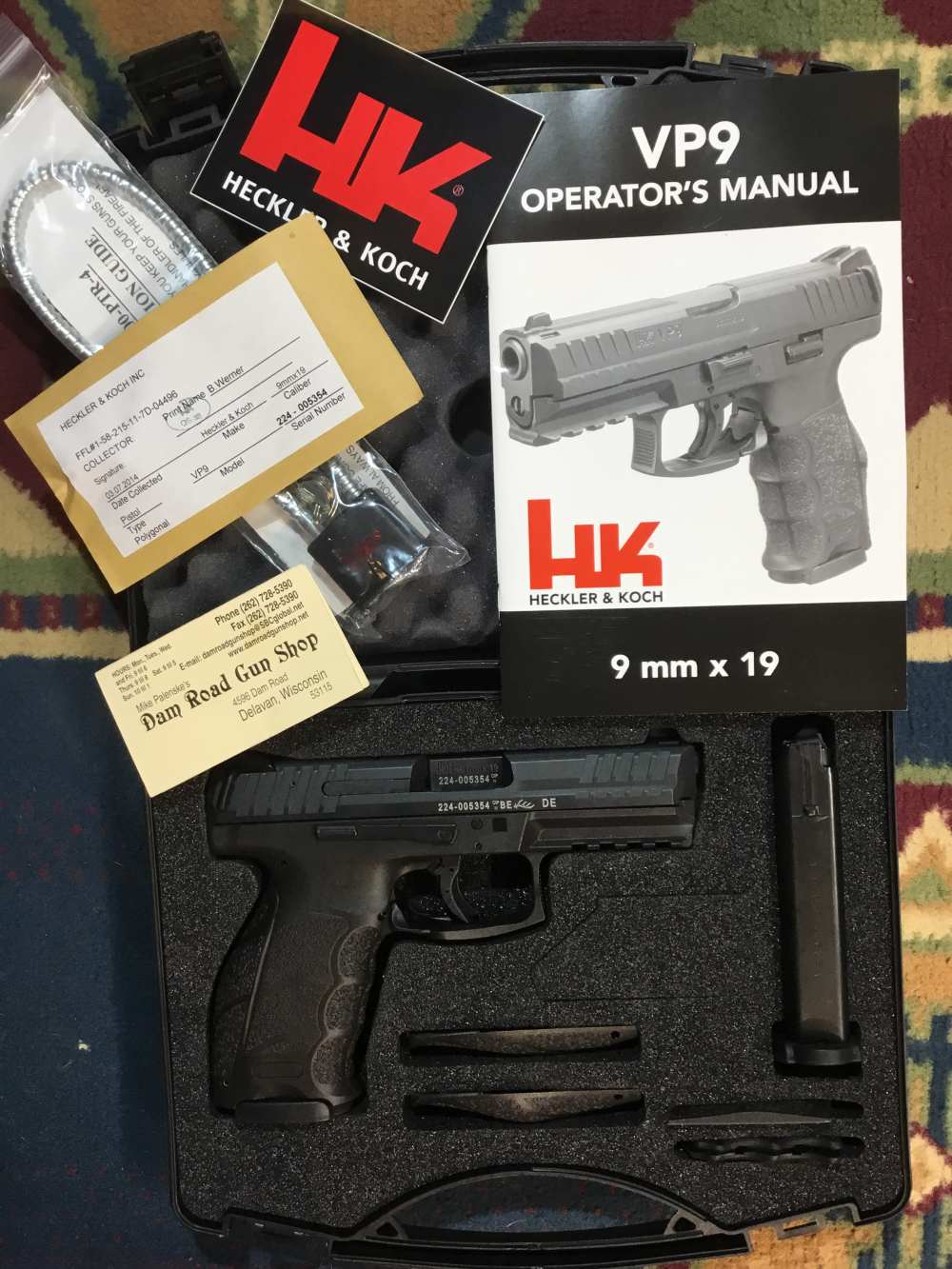 HK VP9 9mm V1 9mm BLK 2-15rd. Mags. LN-img-0