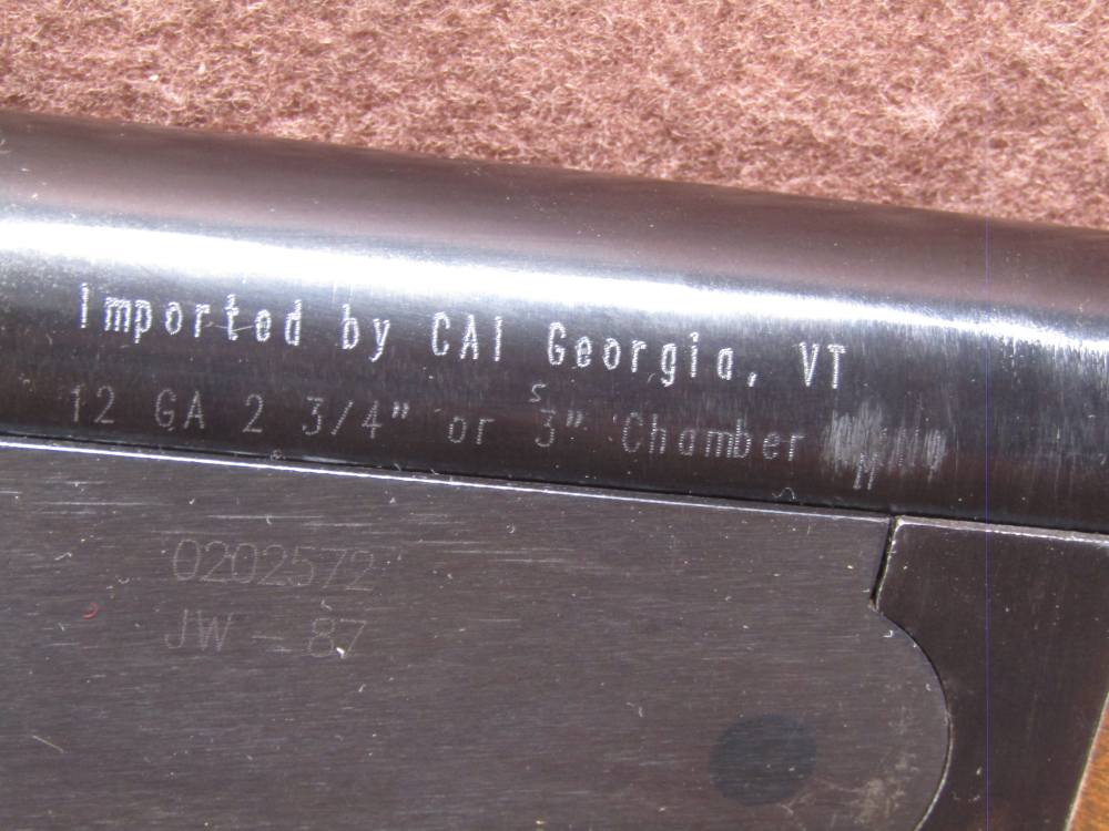 Norinco Winchester 37 Clone JW-87 12 Ga 3" Single 28" IC Ck BRL VG Bore-img-6
