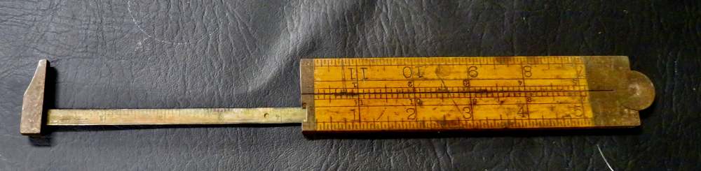 Antique Stanley No. 36½ Warranted Boxwood Folding Rule-img-9