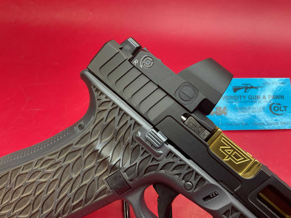 Zaffiri Precision Glock 45 9mm 4.02” Gold TiN Comped Bbl - Gray - Red Dot -img-16