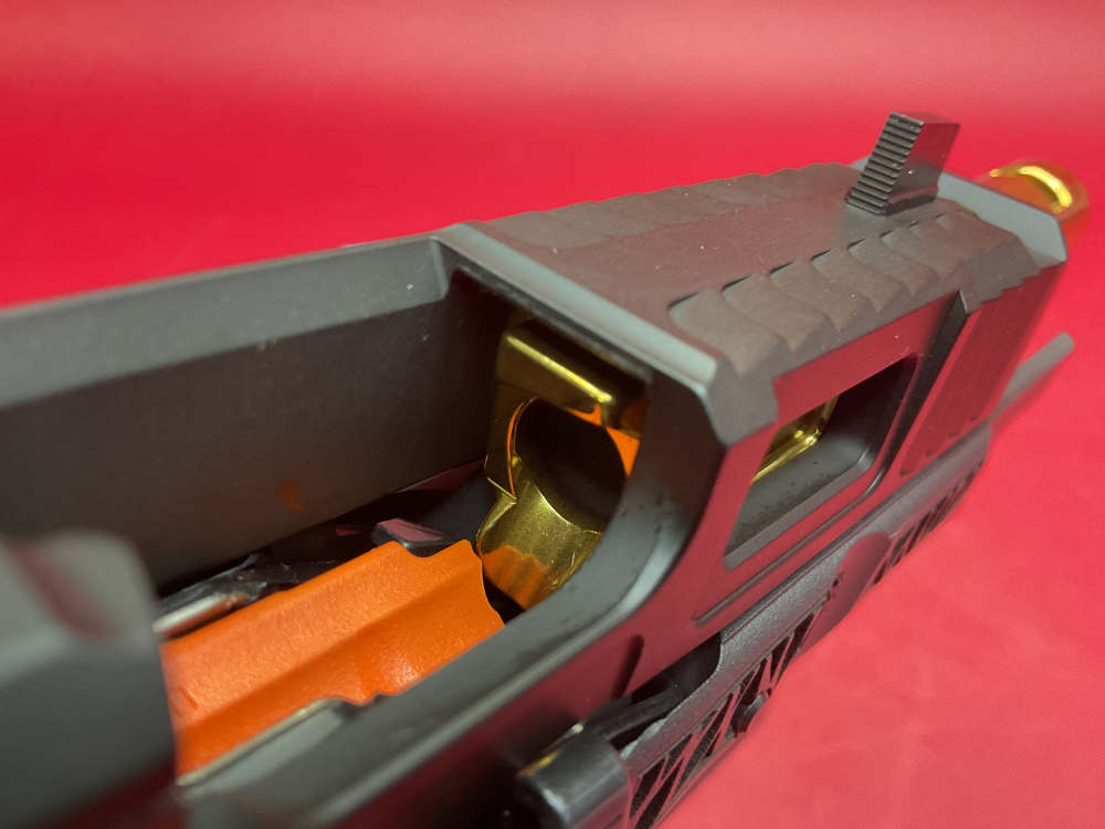 Zaffiri Precision Glock 45 9mm 4.02” Gold TiN Comped Bbl - Gray - Red Dot -img-21