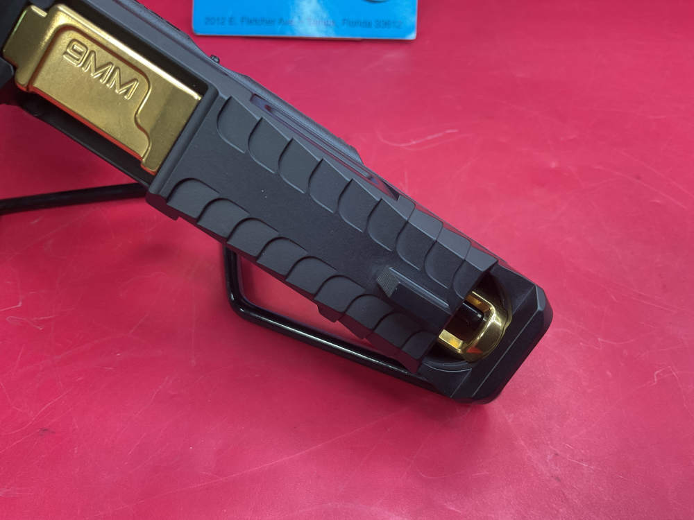 Zaffiri Precision Glock 45 9mm 4.02” Gold TiN Comped Bbl - Gray - Red Dot -img-13