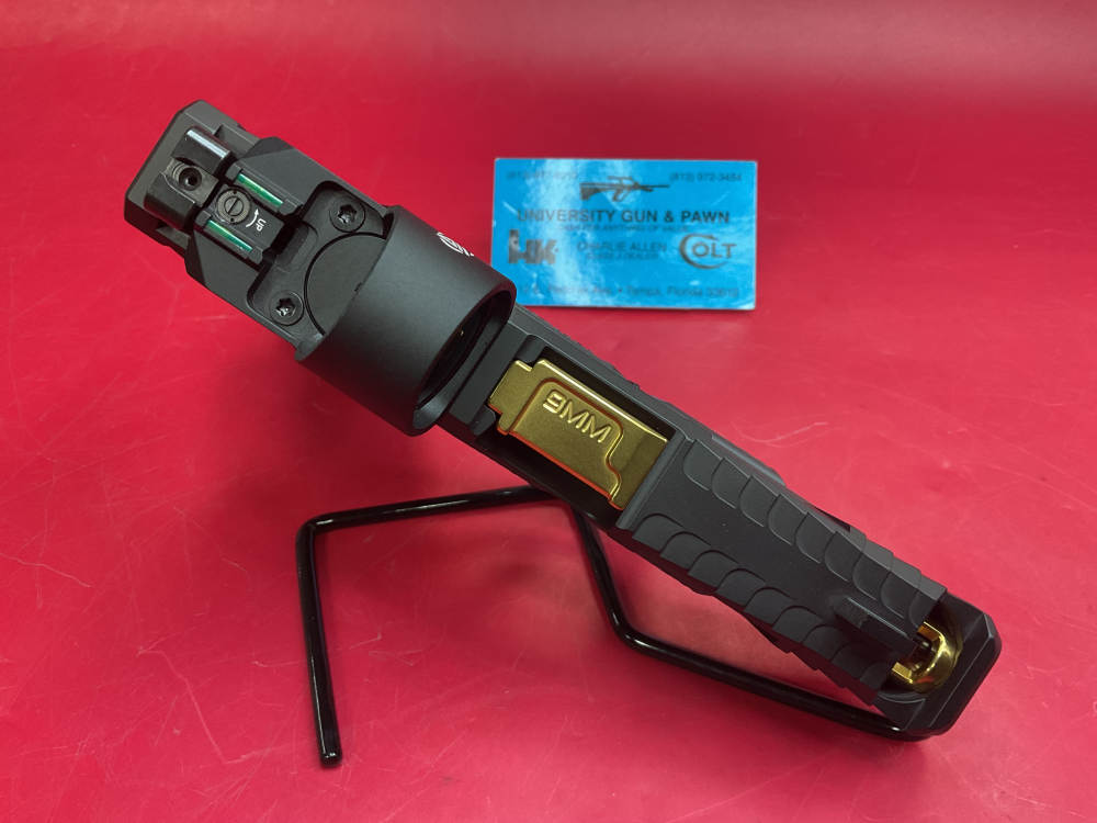 Zaffiri Precision Glock 45 9mm 4.02” Gold TiN Comped Bbl - Gray - Red Dot -img-10