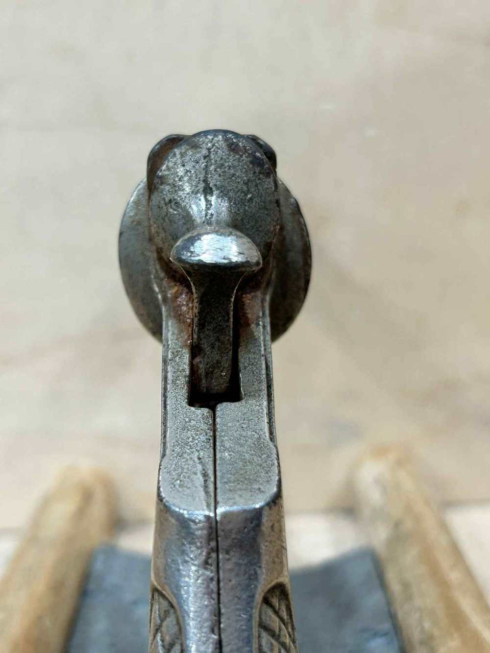 ANTIQUE SMITH & WESSON CAST IRON CAP GUN TOY-img-8