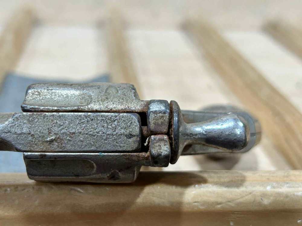 ANTIQUE SMITH & WESSON CAST IRON CAP GUN TOY-img-9