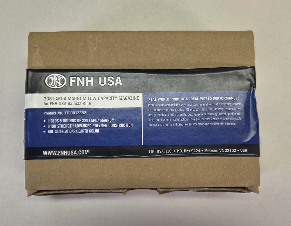 3 FNH USA Ballista Rifle 338 Lapua 5rd FDE Magazines Factory New-img-1