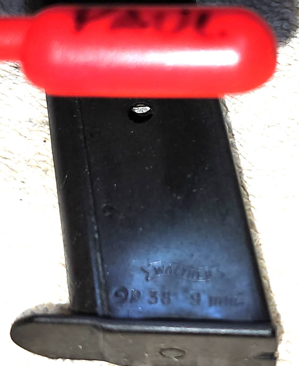 1959 Original Factory Walther Banner P38 9mm 7rd clip Magazine -img-9