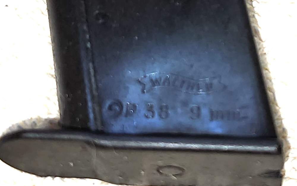 1959 Original Factory Walther Banner P38 9mm 7rd clip Magazine -img-8