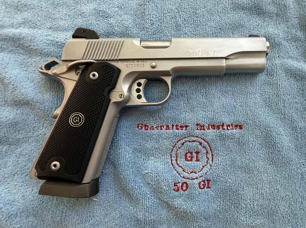 GUNCRAFTER INDUSTRIES MODEL 1,  2 CALIBERS: .50 GI  & .45 ACP CHROME FINISH-img-8