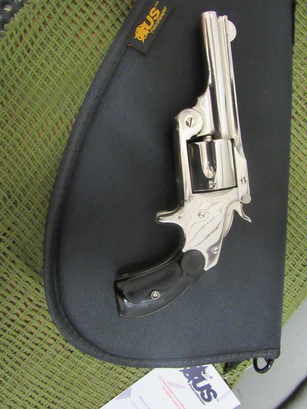 Smith & Wesson S&W .38 SA SECOND MODEL 3 1/4 INCH RE-NICKlELED -img-0