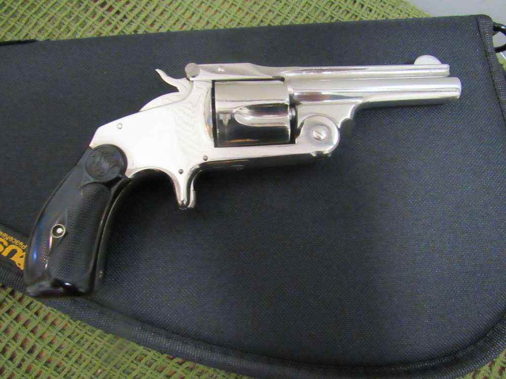 Smith & Wesson S&W .38 SA SECOND MODEL 3 1/4 INCH RE-NICKlELED -img-1