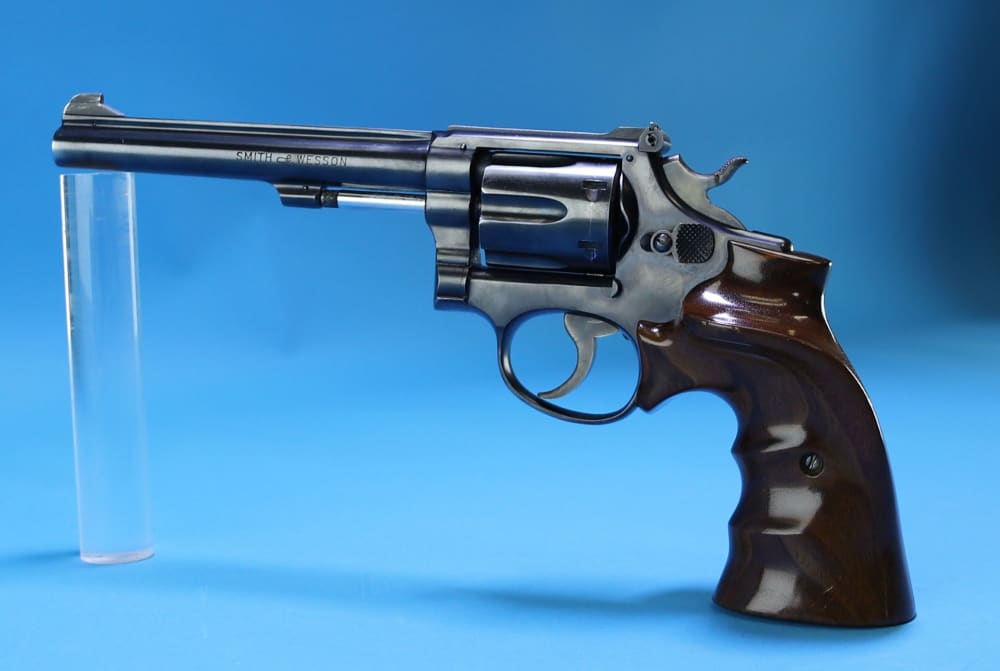Smith & Wesson Model K-22, .22 LR. 6" Barrel, Blued, Adjustable Rear Sight-img-2