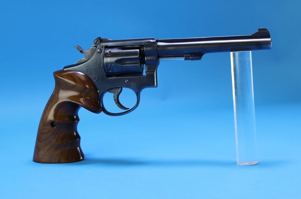 Smith & Wesson Model K-22, .22 LR. 6" Barrel, Blued, Adjustable Rear Sight-img-1