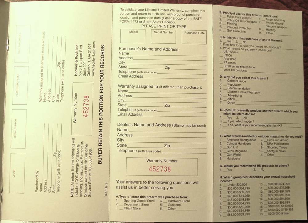 HK 45 Series Operator's Manual with Warranty Card.-img-4