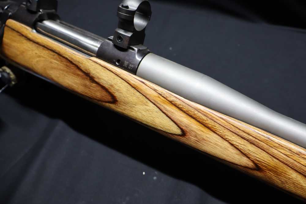 CZ550 280 AI 26.5" Kreiger Barrel Glass Bedded Thumbhole Laminate Stock -img-3