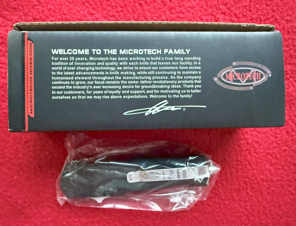 OTF Automatic Knife Combat Trodoon 3 Inch Double Edge Black SS Blade.-img-7