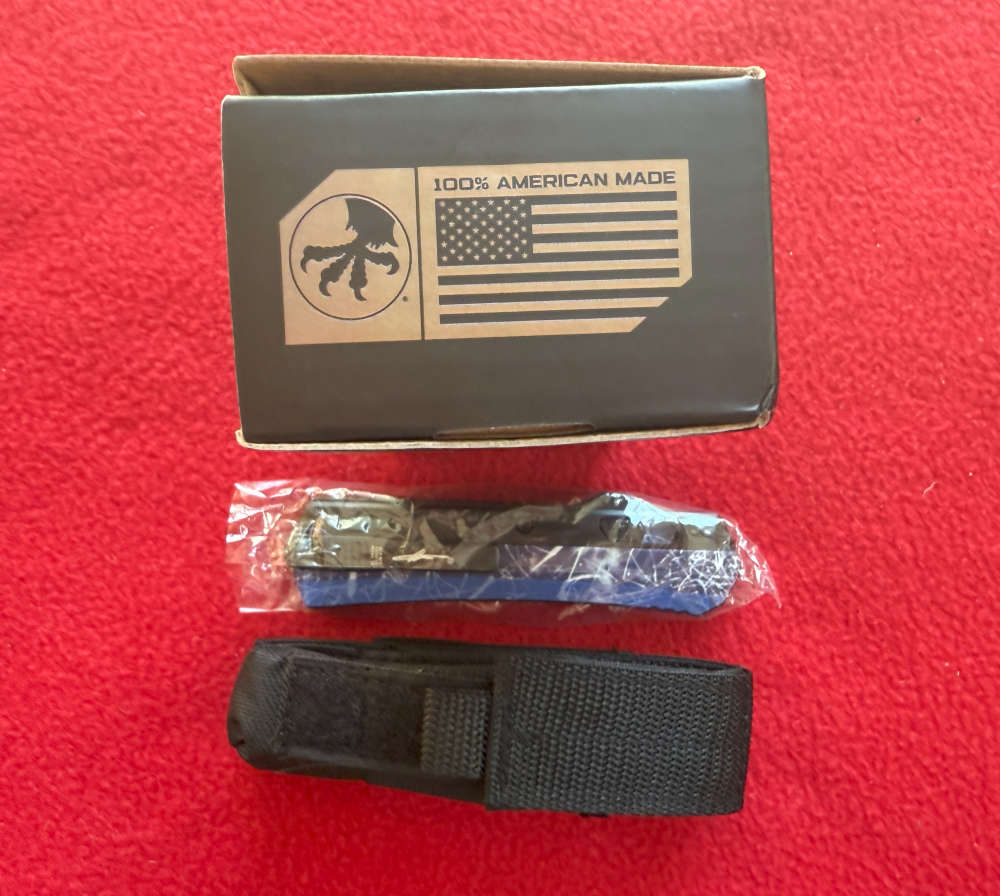 OTF Automatic Knife  GL YKON 3.75  DE Black SS Blade & 2 Switch Buttons-img-9