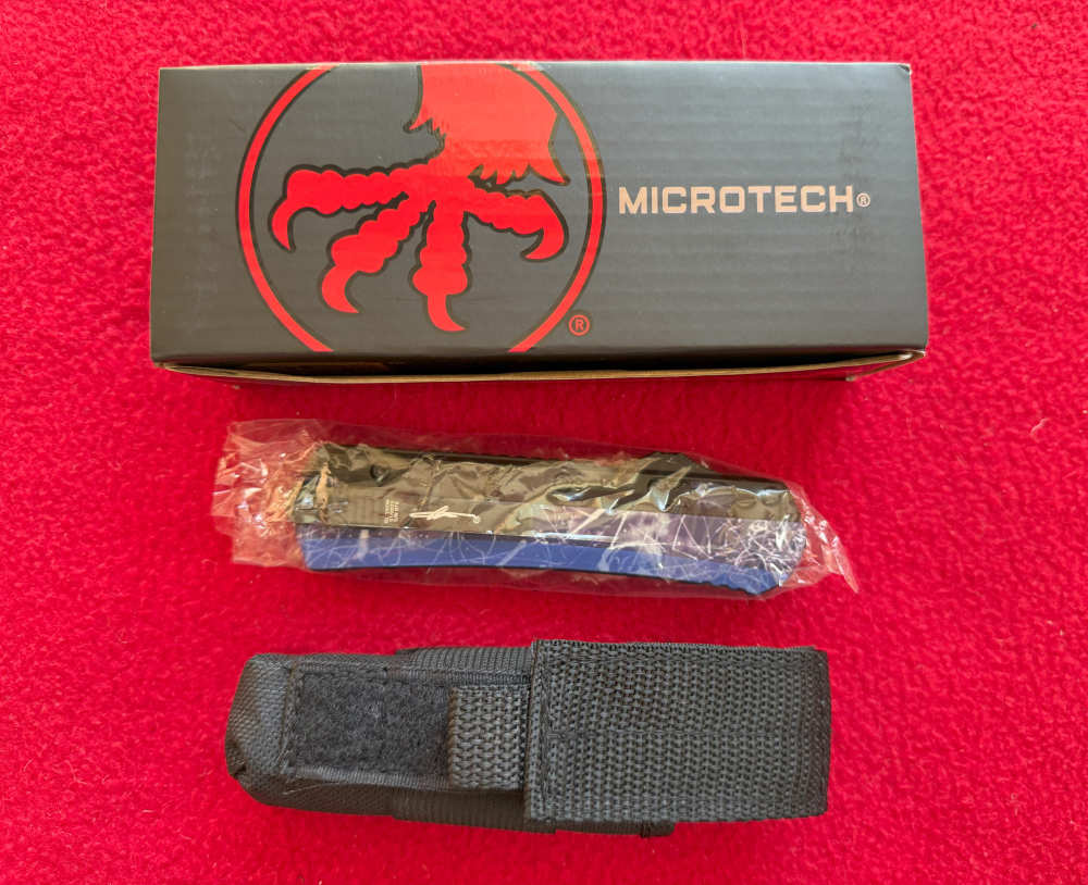 OTF Automatic Knife  GL YKON 3.75  DE Black SS Blade & 2 Switch Buttons-img-7
