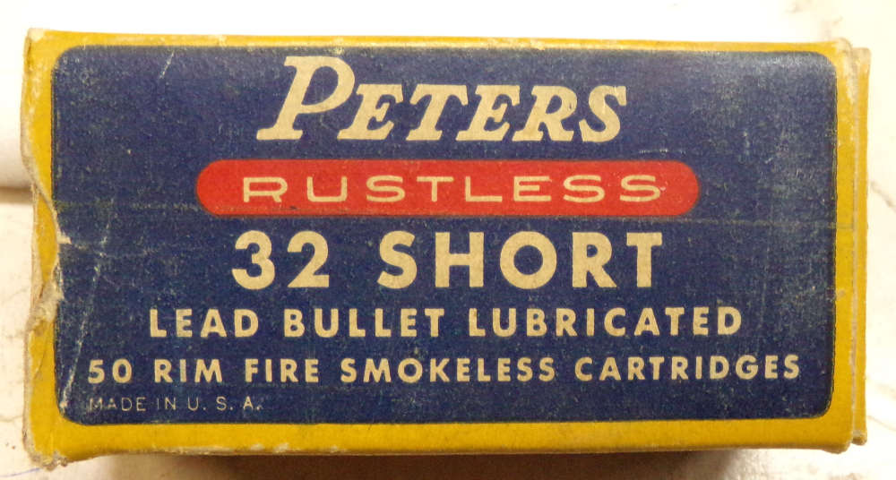 Full Box of Collector's Peters 32 Short Rimfire Ammo-img-0