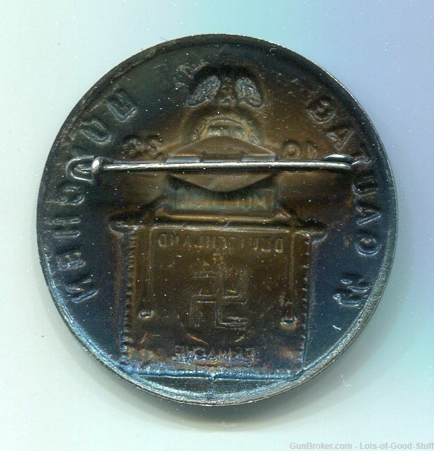 German WWII Waffen SS Gautag 1933 Munchen Badge-img-1