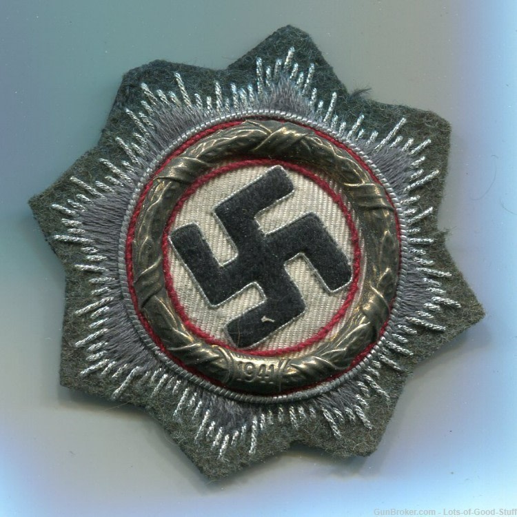 German WWII Army German Cross in Gold in Cloth-img-0