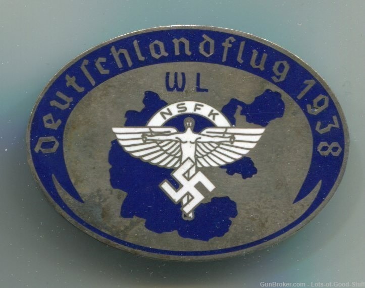 German WWII 1938 NSFK Glider Korps Badge-img-0