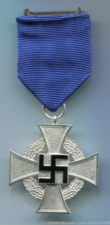 German WWII NSDAP 25 Year Faithful Service Cross-img-0