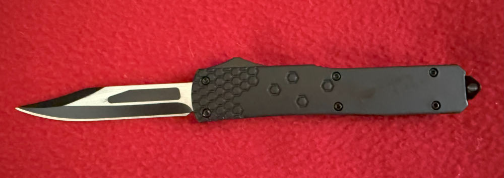 OTF Automatic Knife Combat Trodoon 3.25 inch Single Edge Blade.-img-1
