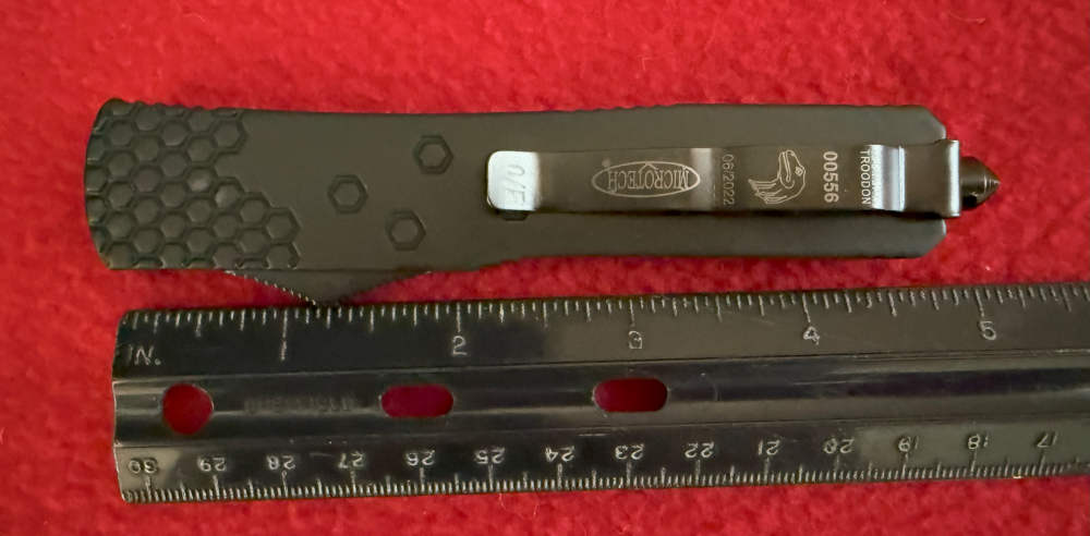 OTF Automatic Knife Combat Trodoon 3.25 inch Single Edge Blade.-img-11