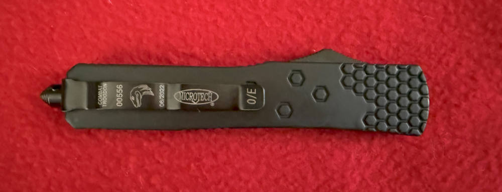 OTF Automatic Knife Combat Trodoon 3.25 inch Single Edge Blade.-img-3