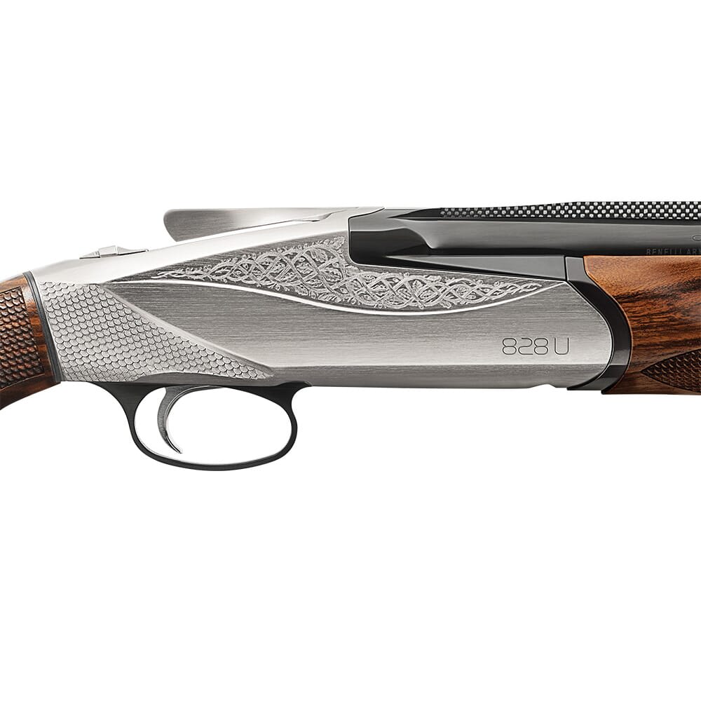 Benelli 828u 12 Gauge 28" Barrel 3" AA Grade Satin Walnut & Engraved Nickle-img-1
