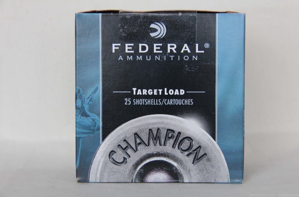 FEDERAL CHAMPION 12 gauge 2.75”, 1 1/8 oz., #8 shot Target Load- 100 Rounds-img-0