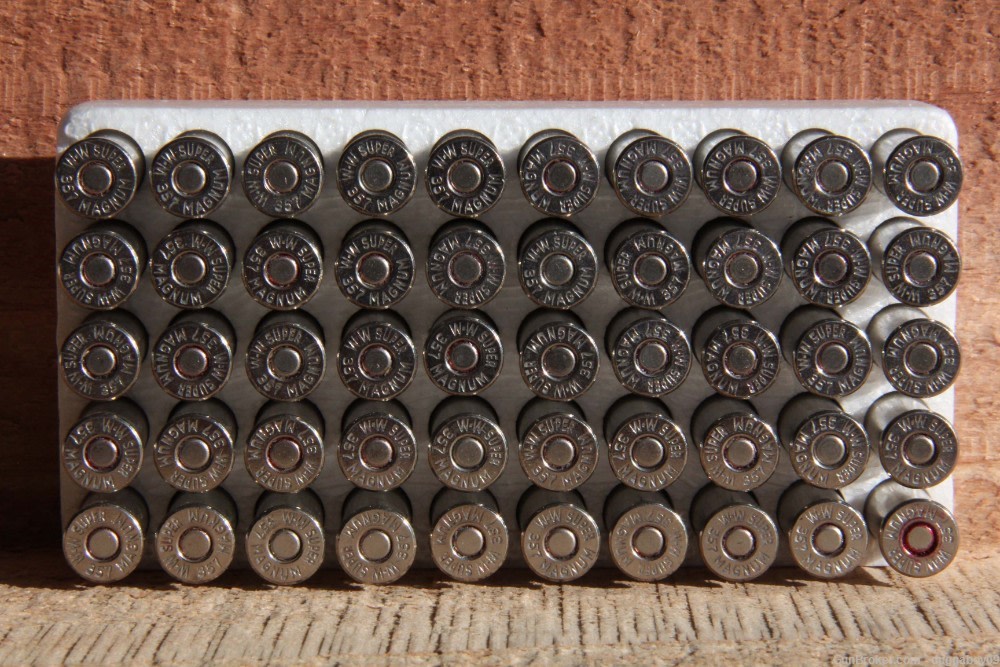 357 Magnum WINCHESTER SUPER X 158 gr. Hollow and Lead Pt. - 100 cartridges -img-2