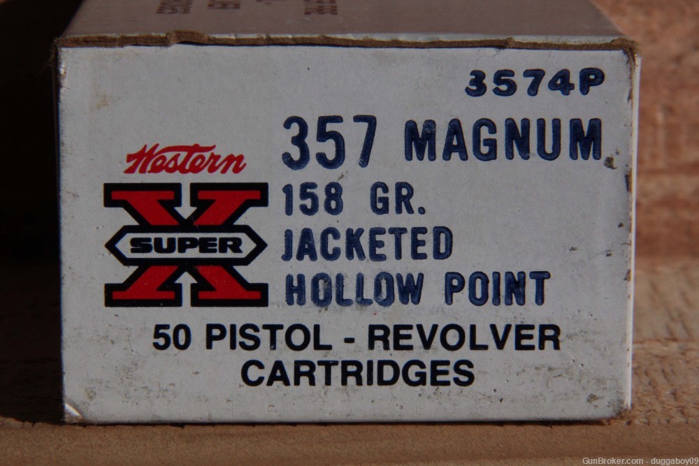 357 Magnum WINCHESTER SUPER X 158 gr. Hollow and Lead Pt. - 100 cartridges -img-1