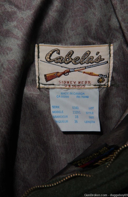 Cabela's XCR Wool Pants, Forest Green, size 38, NEW - PRICE REDUCED!-img-6